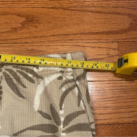 NWT Ben Sherman O Men’s xl Cotton Shorts Tan/White Drawstring Elastic Pockets - Picture 6 of 11